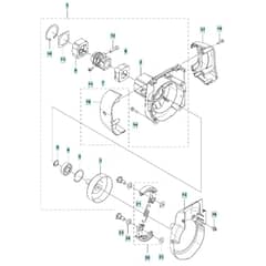 McCulloch B40 BT - 2017-01 - Clutch Parts Diagram