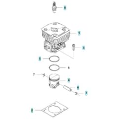 McCulloch B40 BT - 2017-01 - Cylinder Piston Parts Diagram