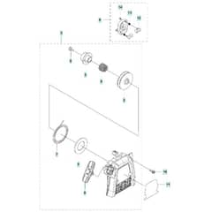 McCulloch B40 BT - 2017-01 - Starter Parts Diagram