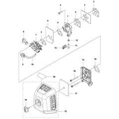 McCulloch B40 P - 2012-04 - Carburetor & Air Filter Parts Diagram