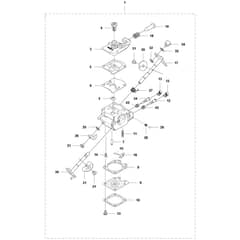 McCulloch B40 P - 2012-04 - Carburettor Parts Diagram