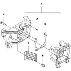 McCulloch B40 P - 2012-04 - Crankcase Parts Diagram