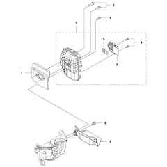 McCulloch B40 P - 2012-04 - Muffler Parts Diagram