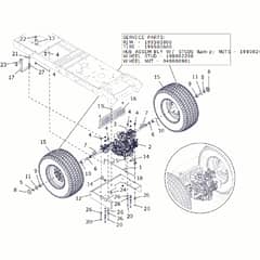 Countax B60 - From A0328984 06-04-2016 - 14 Rear Transmission