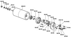 Atco Balmoral 14S - F016307542 - Rear Roller Assembly