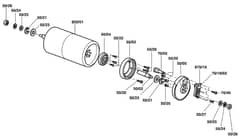Atco Balmoral 14S - F016307842 - Rear Roller Assembly