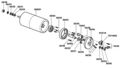 Atco Balmoral 14SE - F016307142 - Rear Roller Assembly