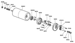 Atco Balmoral 14SE - F016307942 - Rear Roller Assembly