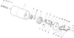Atco Balmoral 14SE - Up to 001659A - Rear Roller Assembly