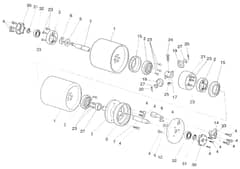 Atco Balmoral 17SE - 001892A Onwards - Rear Roller Assembly