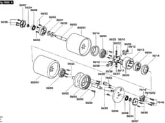 Atco Balmoral 20S - F016309042 - Rear Roller Assembly