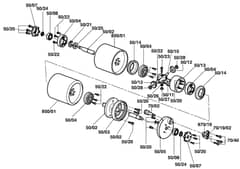 Atco Balmoral 20SE - F016309442 - Rear Roller Assembly