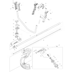 Makita BC231UD - 230mm Cordless Brushcutter - Power Tool 01 Diagram