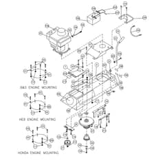 Billy Goat BC2403H - BC2403 Series Brush Cutter Main Diagram