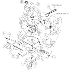 Billy Goat BC2600HEBH - BC2600 Hydro Series Brush Cutter Main Diagram