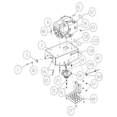 Billy Goat BC2600HEBH - BC2600 Hydro Series Brush Cutter Main (2) Diagram