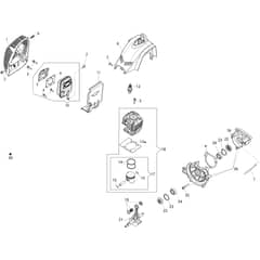 BC 240 D (Ø24/26) - Oleo-Mac Multi Function Tool Engine Diagram