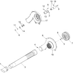BC 241 D (Ø24/26) - Oleo-Mac Multi Function Tool Blower Diagram