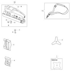 BC 241 S - Oleo-Mac Brushcutter Accessories Diagram