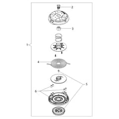 BC 241 S - Oleo-Mac Brushcutter lllustreted parts list (Head 