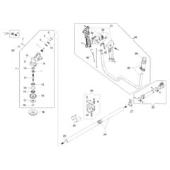 BC 270 T - Oleo-Mac Brushcutter Transmission Diagram