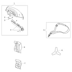 BC 300 S - Oleo-Mac Brushcutter Accessories Diagram