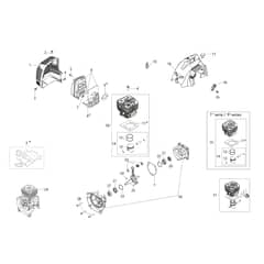 BC 300 T - Oleo-Mac Brushcutter Engine Diagram