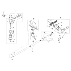 BC 400 S - Oleo-Mac Brushcutter Transmission Diagram