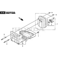 BC 435 H - 2023-2025 - 281320003/21 - Stiga Brushcutter Muffler Diagram