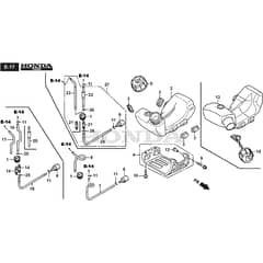 BC 435 HD - 2023-2025 - 281321003/21 - Stiga Brushcutter Fuel Tank Diagram