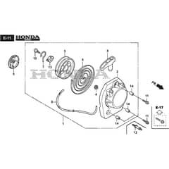BC 450 H - 2023-2025 - 281520003/21 - Stiga Brushcutter Carburettor Starter Assy Diagram