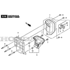 BC 450 H - 2023-2025 - 281520003/21 - Stiga Brushcutter Muffler Diagram