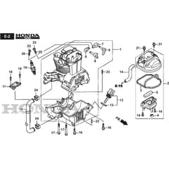 BC 450 HD - 2023-2025 - 281521003/21 - Stiga Brushcutter Crankcase Diagram