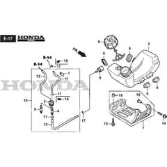 BC 450 HD - 2023-2025 - 281521003/21 - Stiga Brushcutter Fuel Tank Diagram