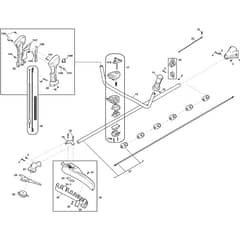 BC 450 HD - 2023-2025 - 281521003/21 - Stiga Brushcutter Handle Transmission Diagram