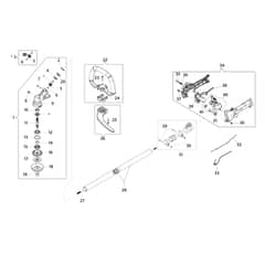 BC 540 S - Oleo-Mac Brushcutter Transmission Diagram