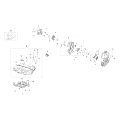 BC 540 T - Oleo-Mac Brushcutter Tank and air filter Diagram