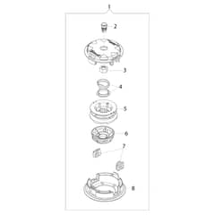BC 550 MASTER - Oleo-Mac Brushcutter lllustreted parts list (Head 