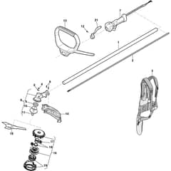 BC 750 - 2022-2025 - 283420008/ST2 - Stiga Brushcutter Transmission Diagram