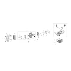BCH 400 S - Oleo-Mac Brushcutter Tank and air filter (from June 2024) Diagram