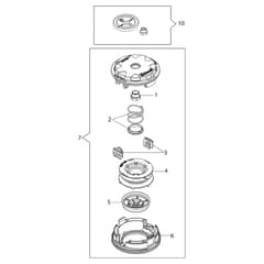 BCH 40 BP - Oleo-Mac Brushcutter Head Tap and Go D.130 Diagram