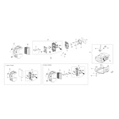 BCH 40 T - Oleo-Mac Brushcutter Tank and air filter Diagram