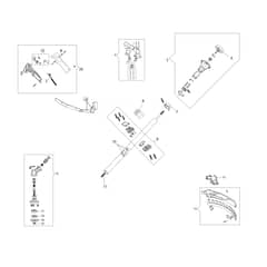 BCH 500 T - Oleo-Mac Brushcutter Transmission Diagram