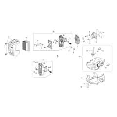 BCH 50 T - Oleo-Mac Brushcutter Tank and air filter Diagram
