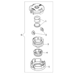 BCI 30 - Oleo-Mac Brushcutter Head Load and GO D.103 Diagram