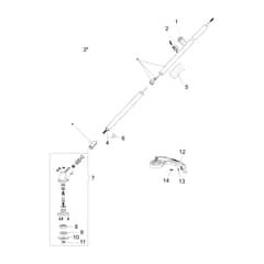 BCI 35 - Oleo-Mac Brushcutter Transmission D.26mm Diagram