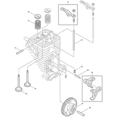 Makita BCX2510 - String Trimmer - Power Tool 03 Diagram