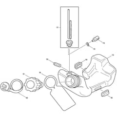 Makita BCX2510 - String Trimmer - Power Tool 08 Diagram