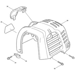 Makita BCX2510 - String Trimmer - Power Tool 10 Diagram