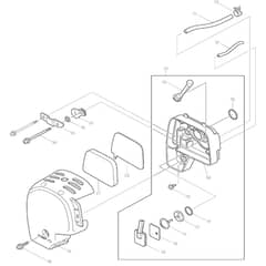Makita BCX3400 - Brush Cutter - Power Tool 06 Diagram